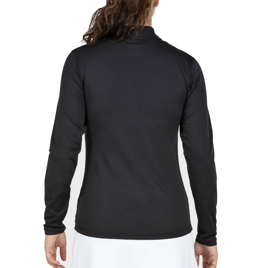 Bullpadel Women's Becal Quarter Zip Top Black