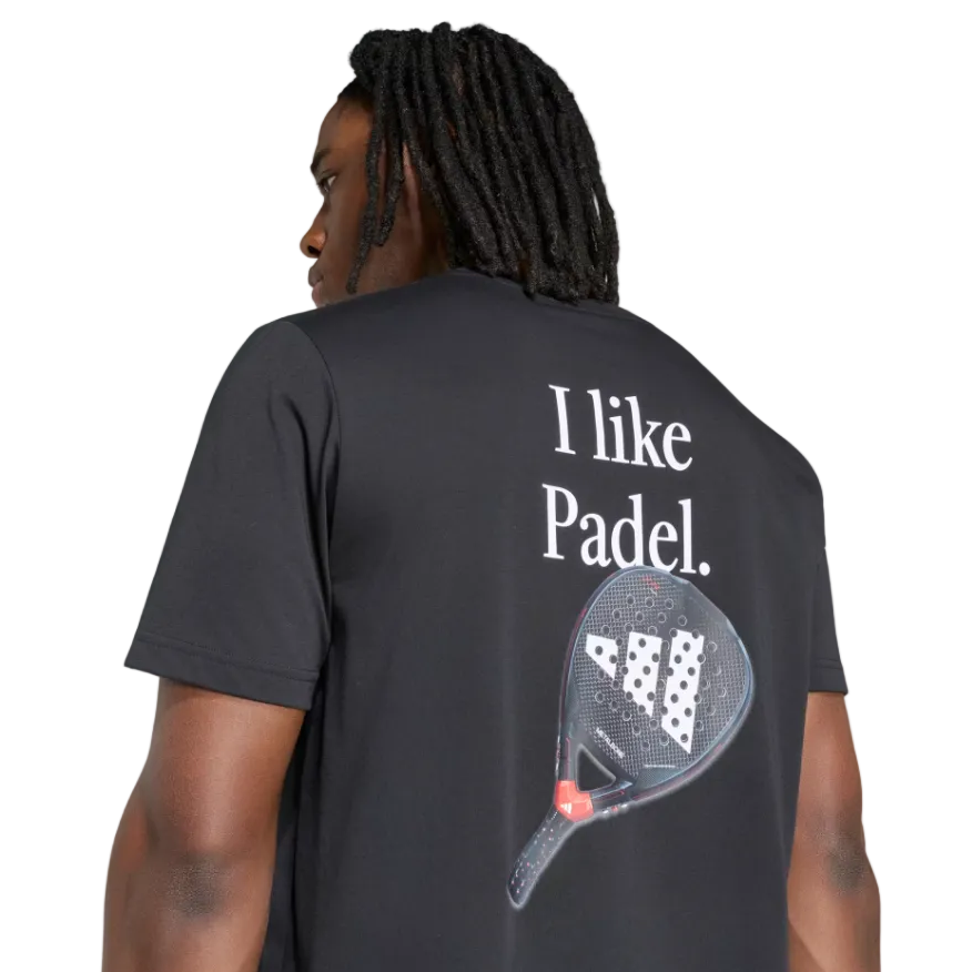 Adidas Men's Padel Category Graphic T-Shirt Black