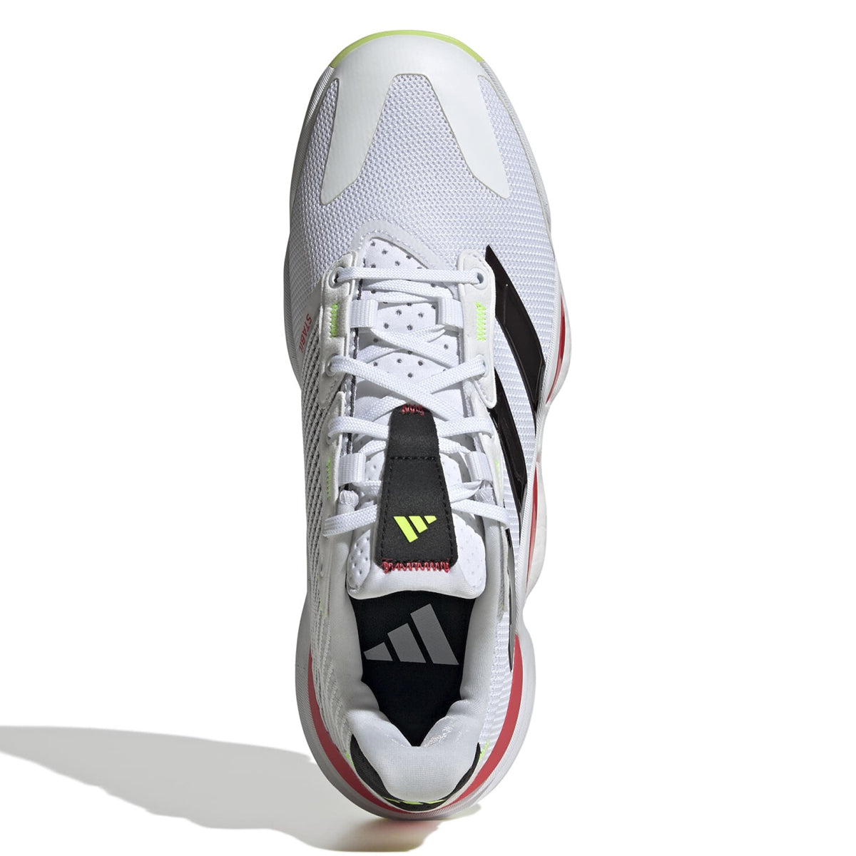 Adidas Men s Stabil 16 Indoor Court Shoes FW25 White Red Great Discounts PDHSports