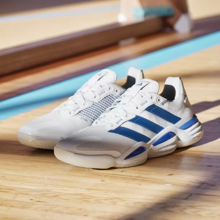 Adidas Men's Stabil 16 Indoor Court Shoes White Royal Blue