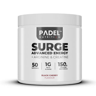 Padel Nutrition Surge Advanced Energy 250g - Black Cherry