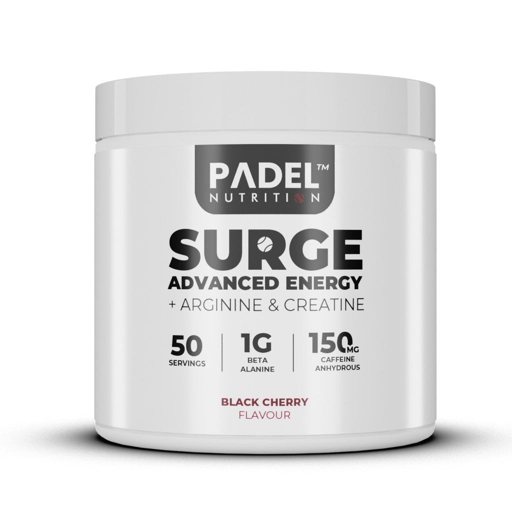 Padel Nutrition Surge Advanced Energy 250g - Black Cherry