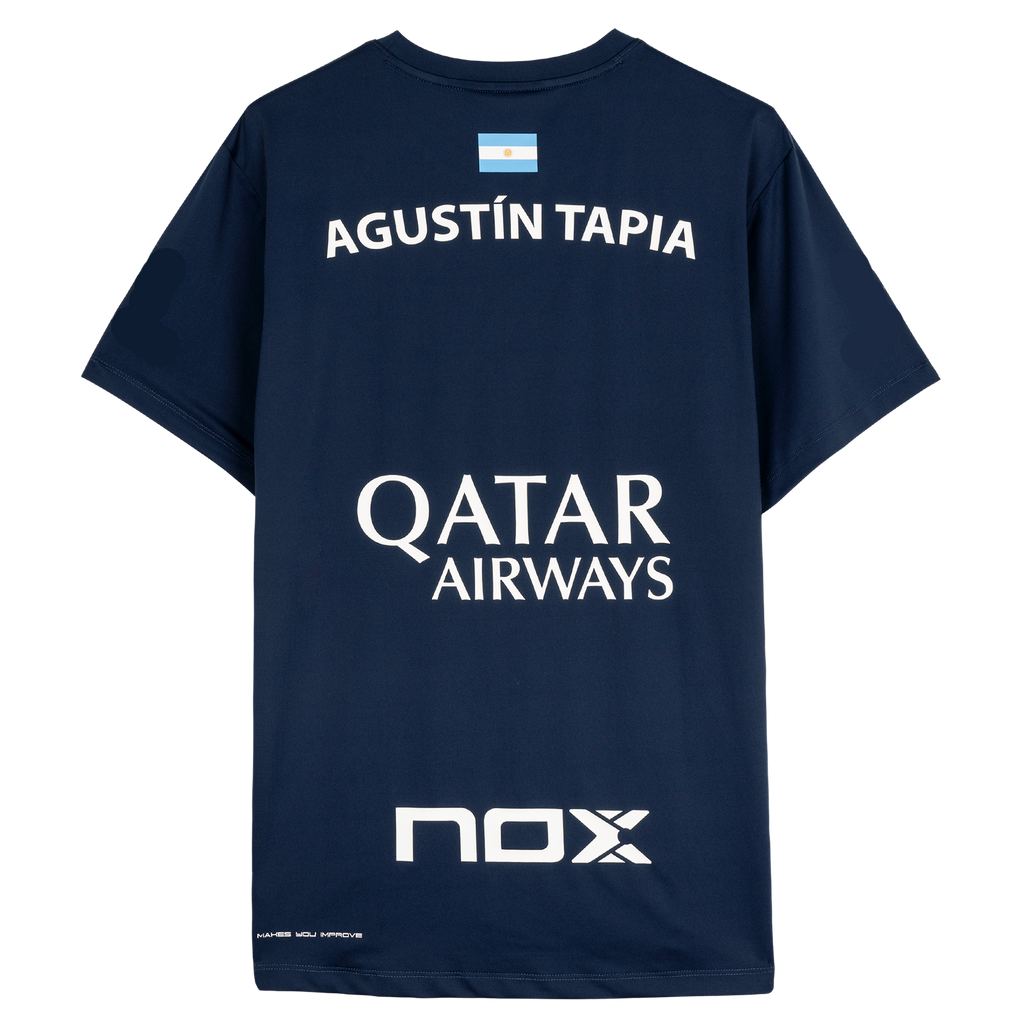 Nox Men's Agustin Tapia AT10 Sponsor T-Shirt Dark Blue