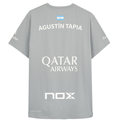 Nox Men's Agustin Tapia AT10 Sponsor T-Shirt Grey