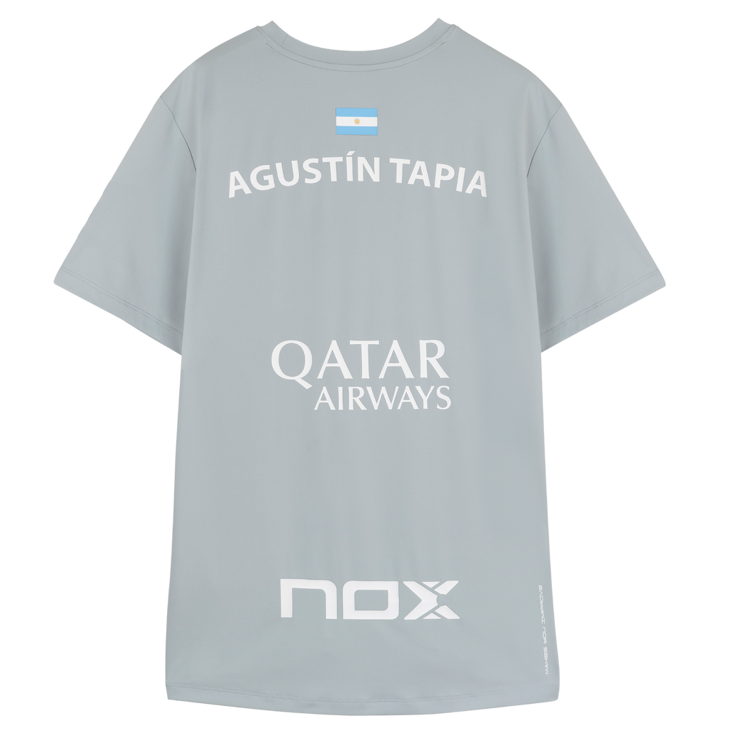 Nox Men's Agustin Tapia AT10 Sponsor T-Shirt Grey