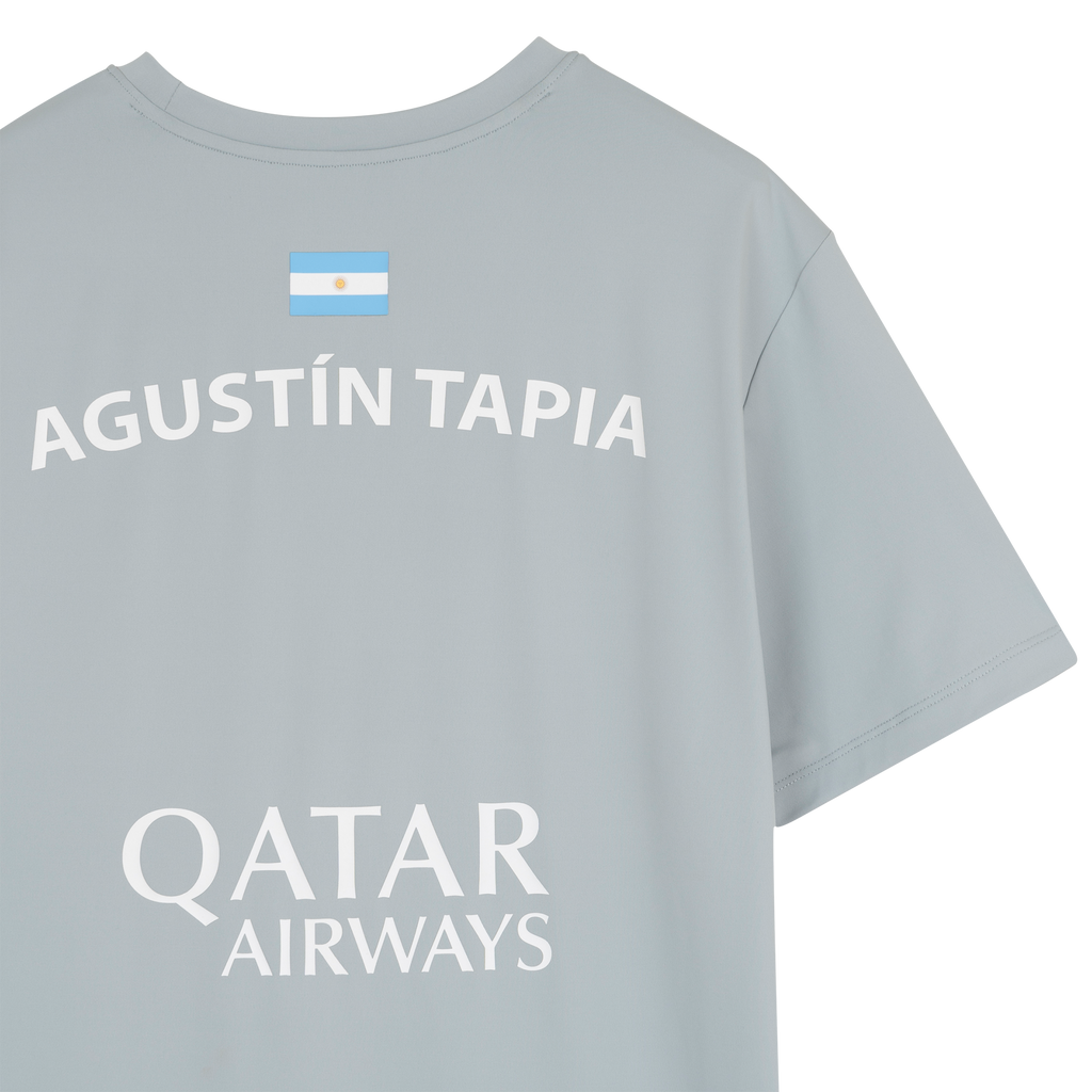 Nox Men's Agustin Tapia AT10 Sponsor T-Shirt Grey