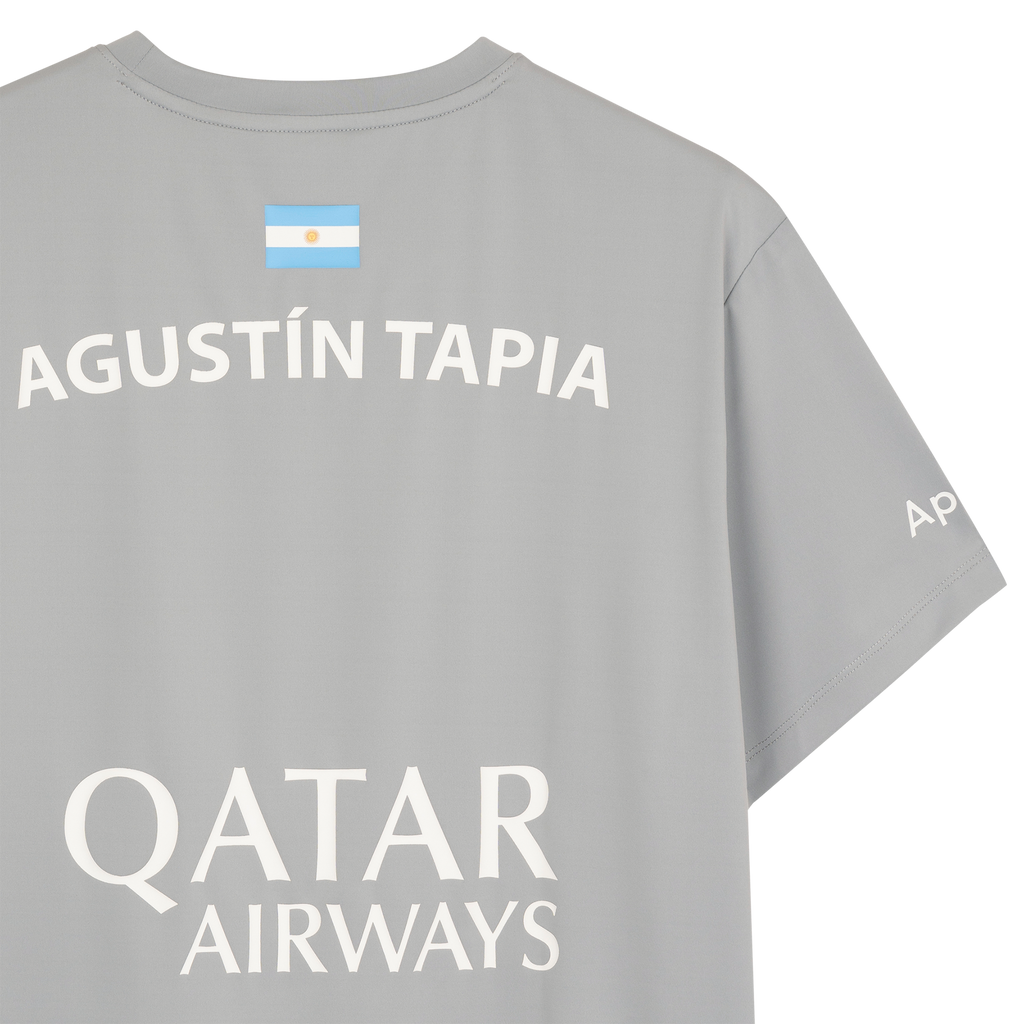 Nox Men's Agustin Tapia AT10 Sponsor T-Shirt Grey