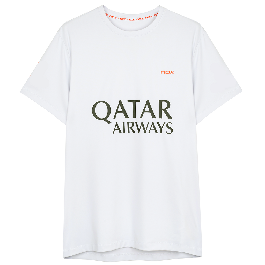 Nox Men's Agustin Tapia AT10 Sponsor T-Shirt White