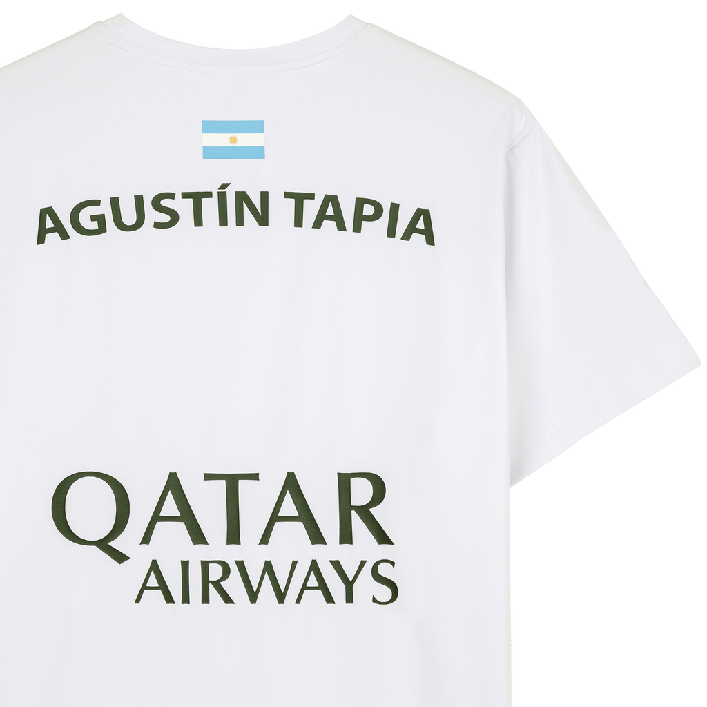 Nox Men's Agustin Tapia AT10 Sponsor T-Shirt White