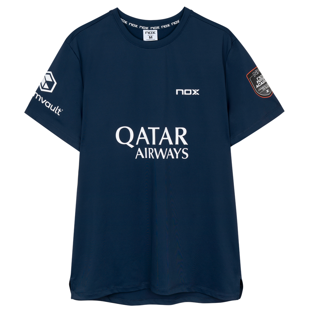 Nox Men's Agustin Tapia AT10 Sponsor T-Shirt Dark Blue