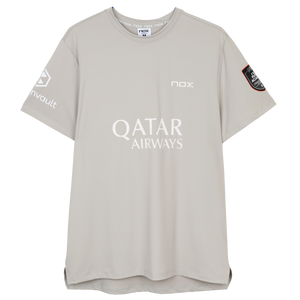 Nox Men's Agustin Tapia AT10 Sponsor T-Shirt Light Grey