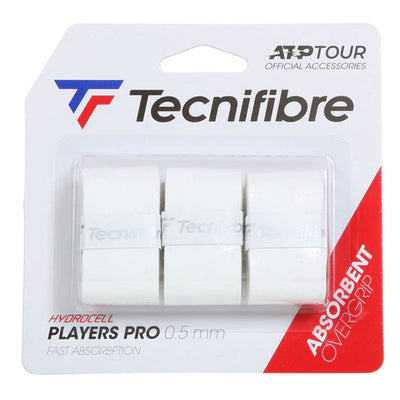 Tecnifibre Pro Players Overgrip White - Pack of 3