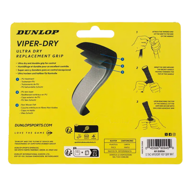 Dunlop ATP Viper-Dry Replacement Grip White