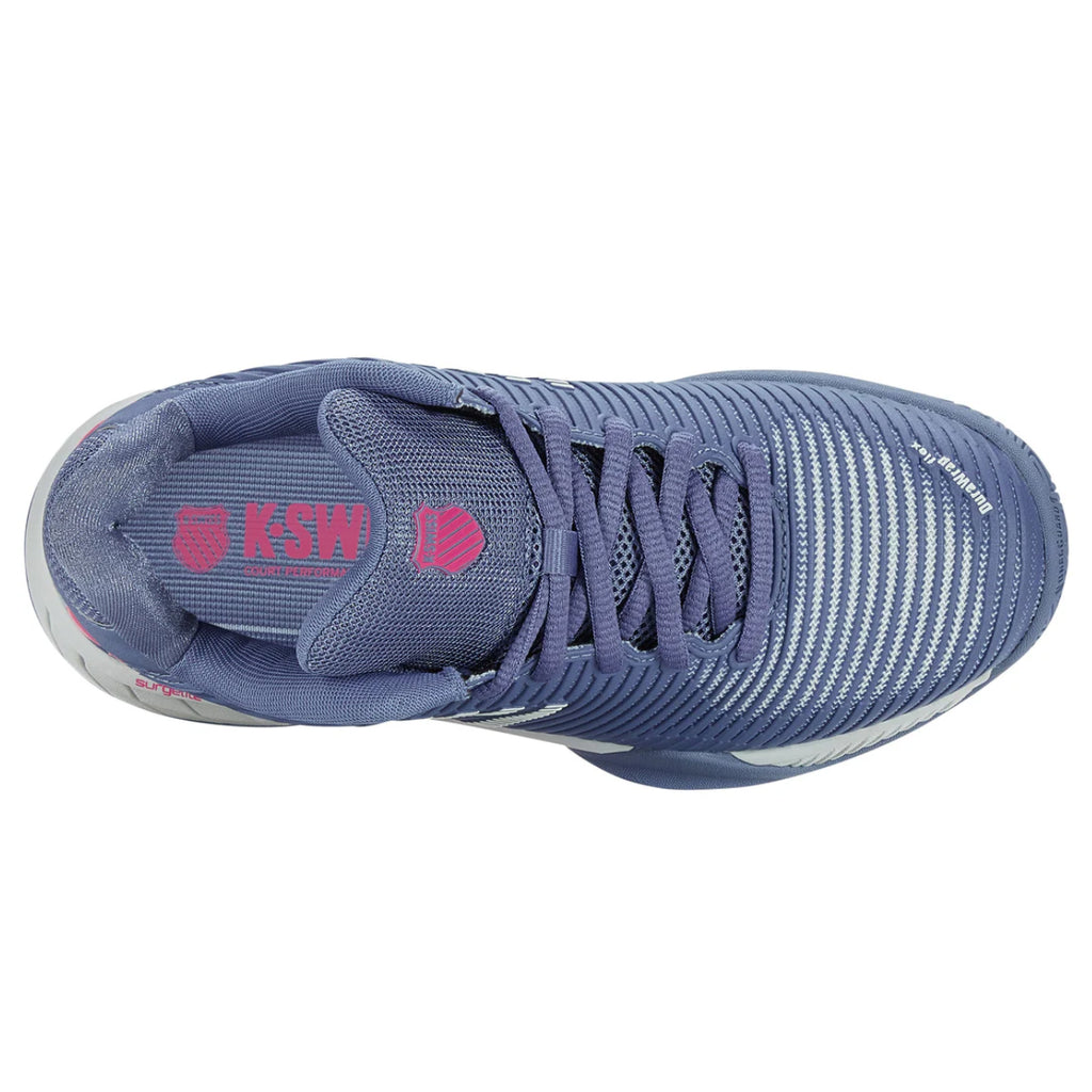 K-Swiss Women's Hypercourt Express 2 Tennis Shoes Infinity Blue Blush