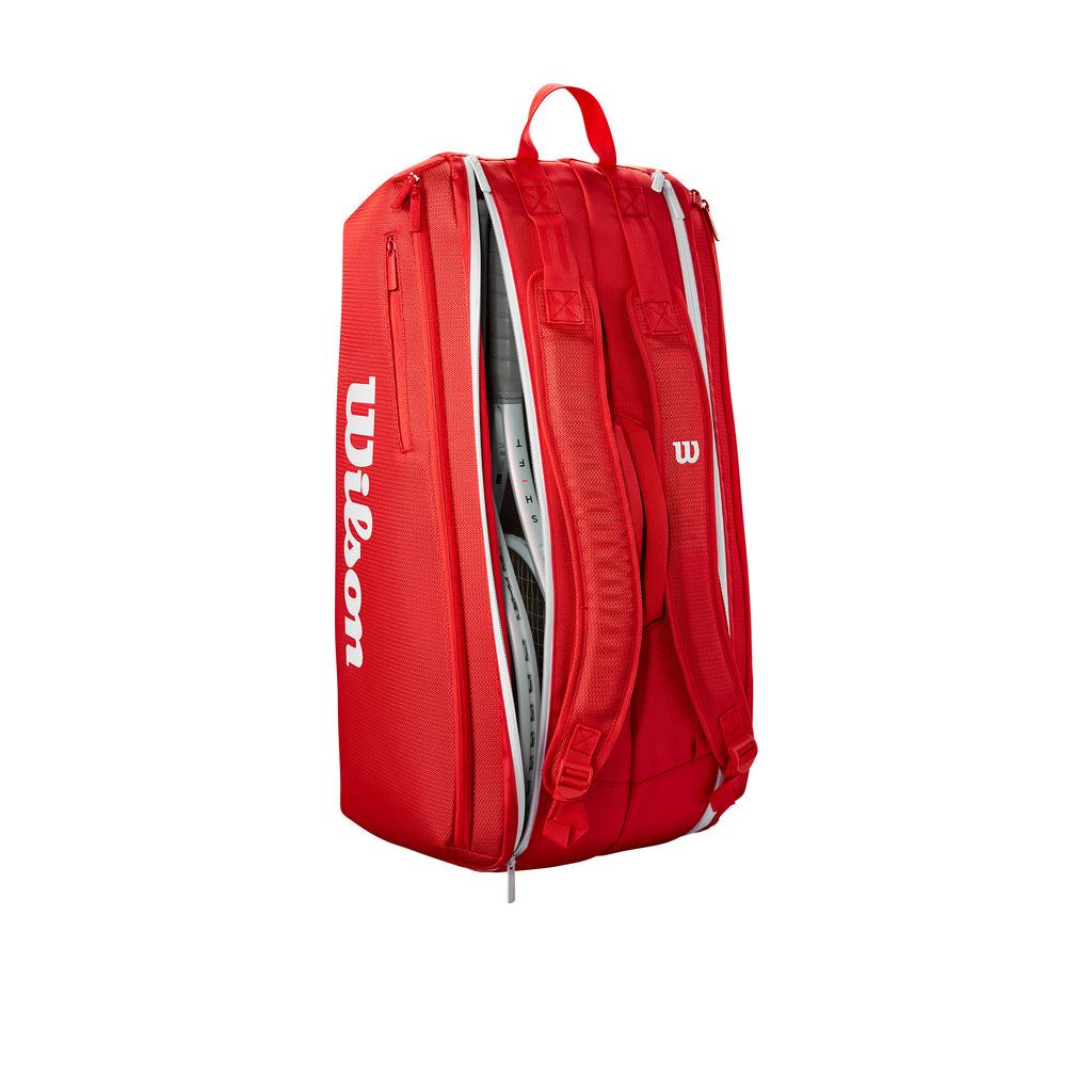 Wilson Super Tour 9 Racket Bag 2025 Red – PDHSports