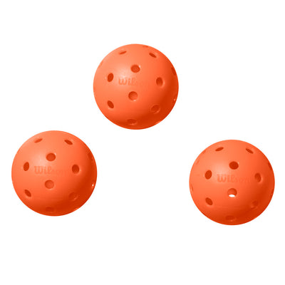 Wilson Tru 32 Indoor Pickleball Balls - 3 Pack Orange