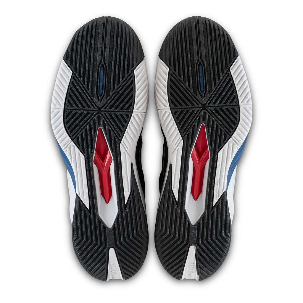 Wilson Men's Rush Pro 4.5 Tennis Shoes Black White Blue