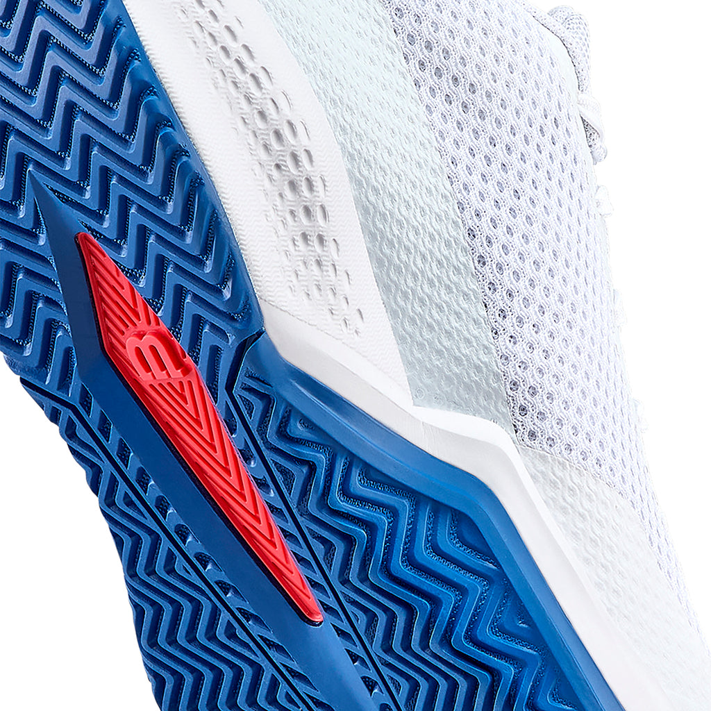 Wilson Men's Rush Pro Lite Tennis Shoes White Deja Vu Blue