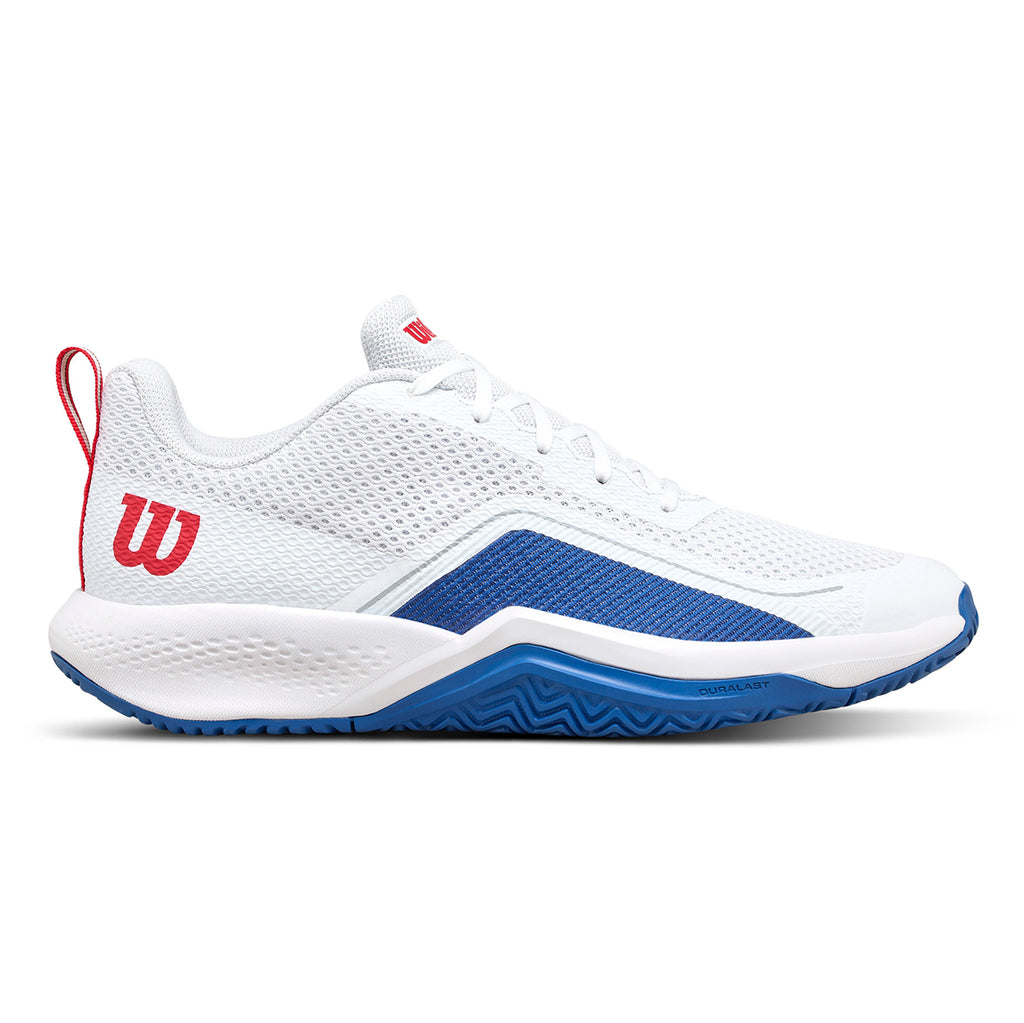 Wilson Men's Rush Pro Lite Tennis Shoes White Deja Vu Blue