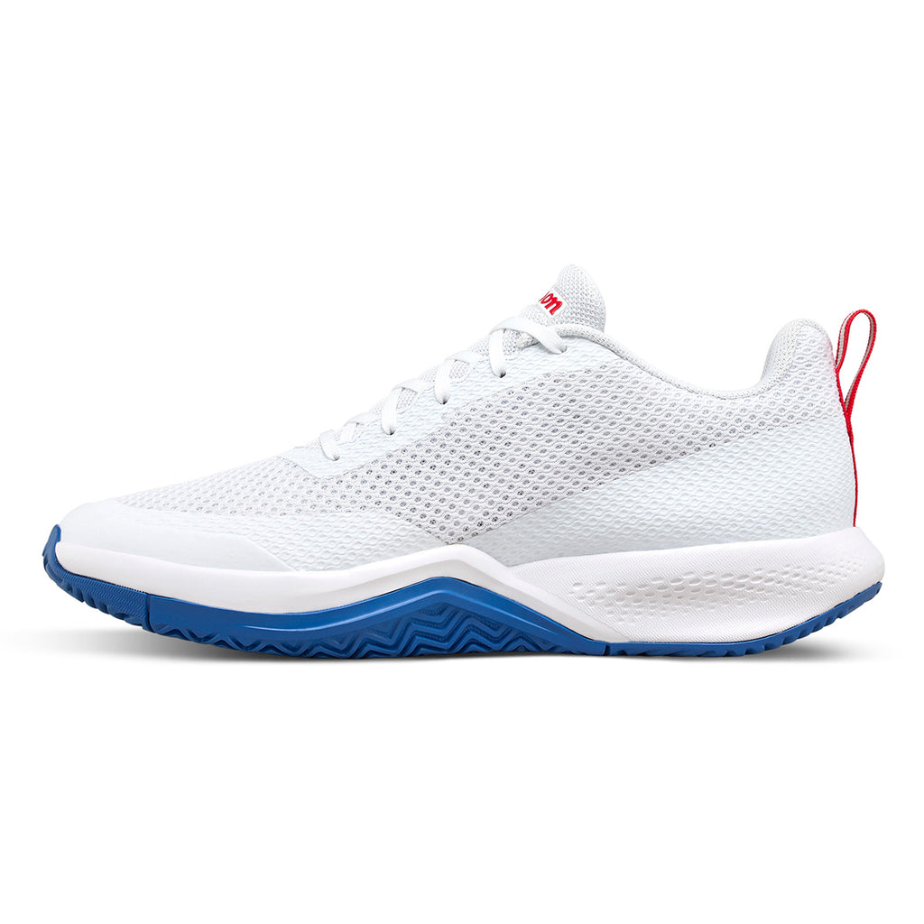 Wilson Men's Rush Pro Lite Tennis Shoes White Deja Vu Blue