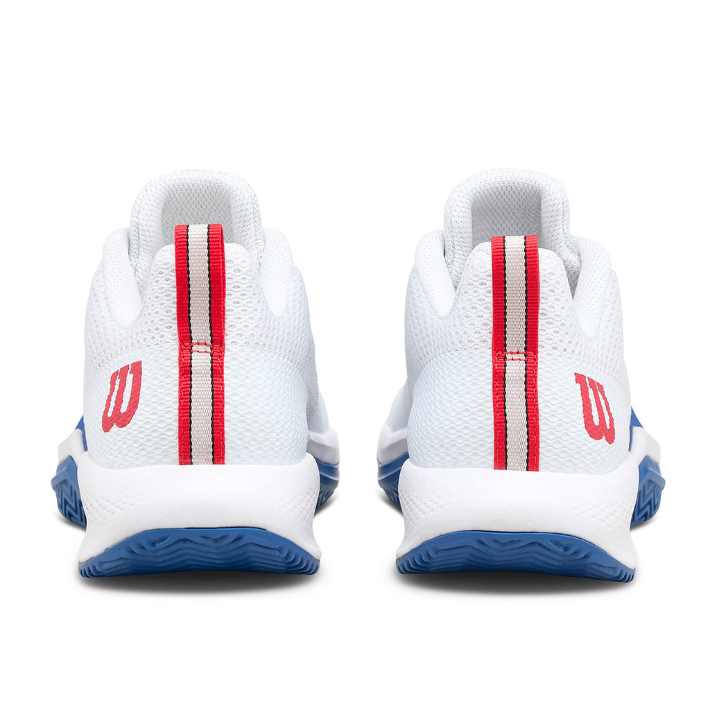 Wilson Men's Rush Pro Lite Tennis Shoes White Deja Vu Blue