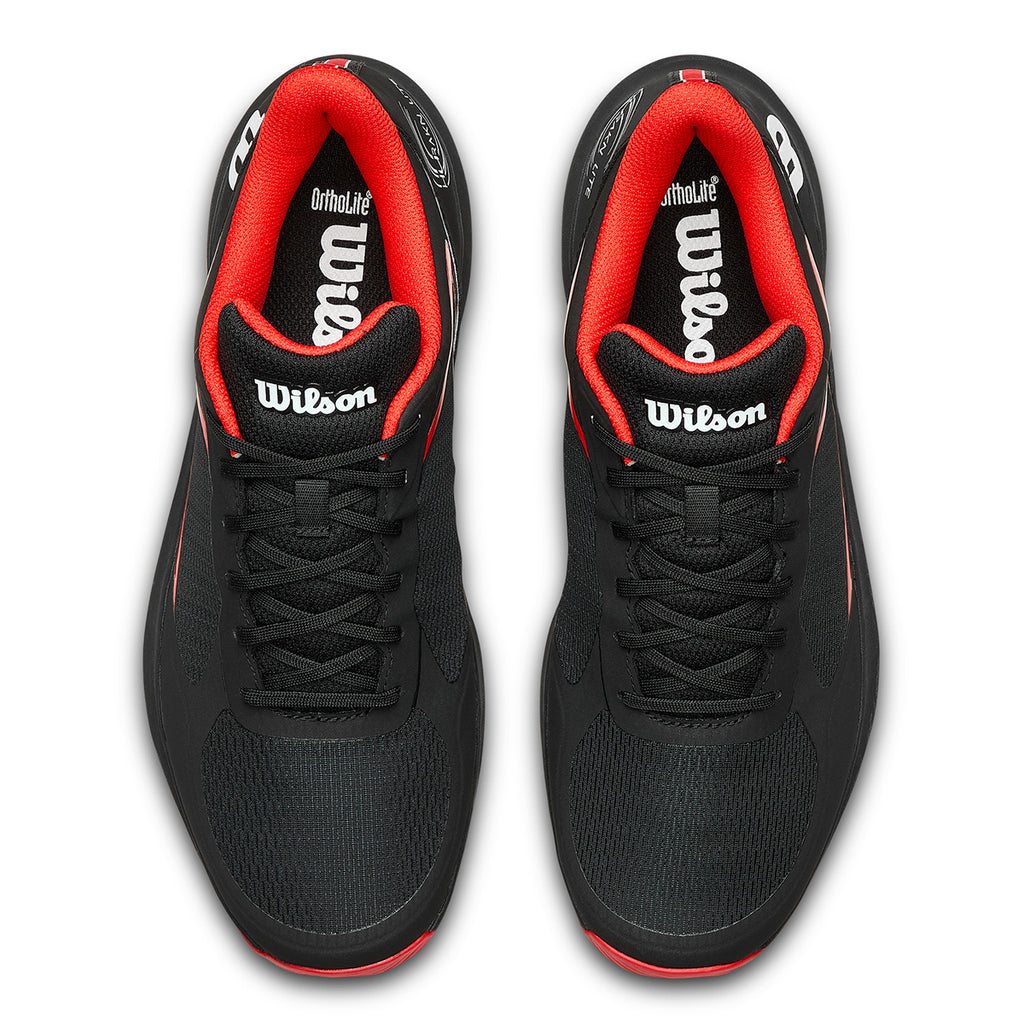 Wilson Men's Hurakn Lite Padel Shoes Black Red