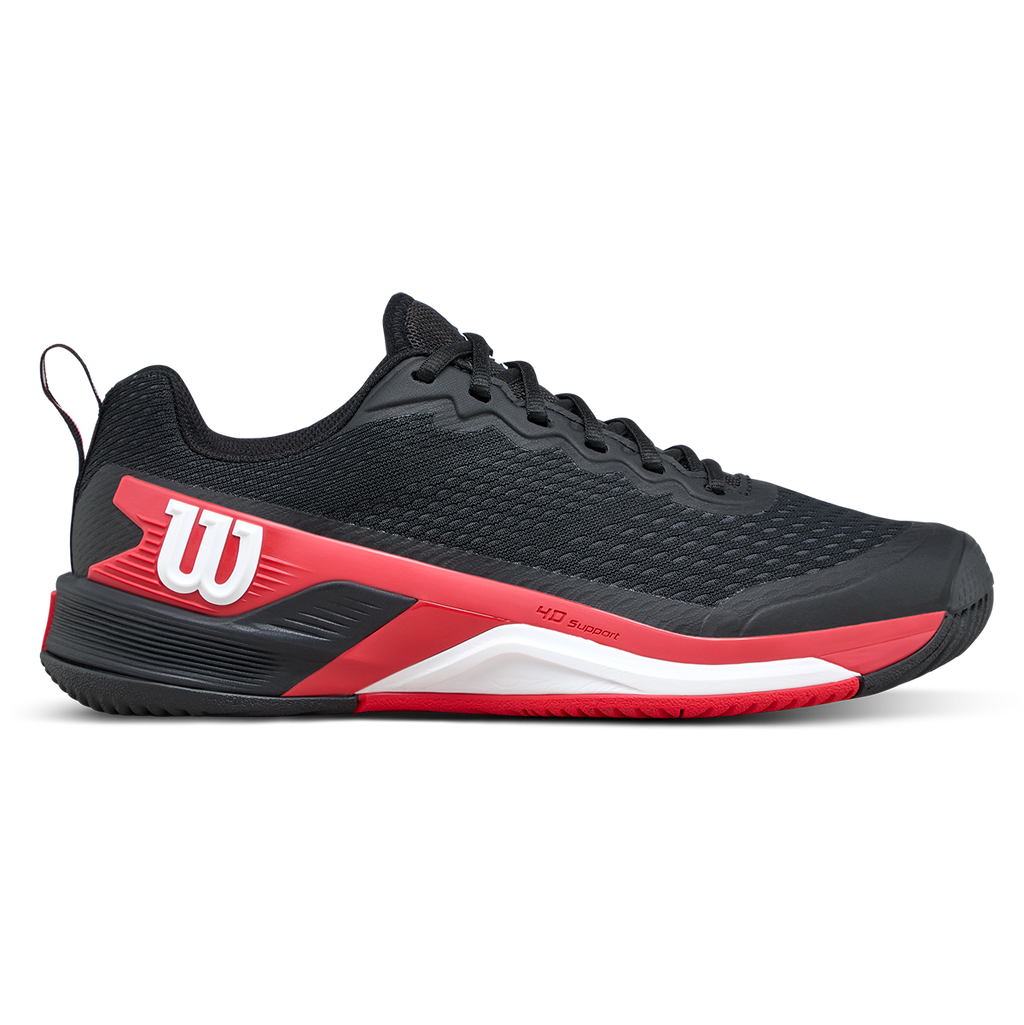 Wilson Men's Rush Pro 4.5 Tennis Shoes Black Infrared
