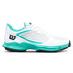 Wilson Women's Hurakn Lite Padel Shoes White/Turquoise