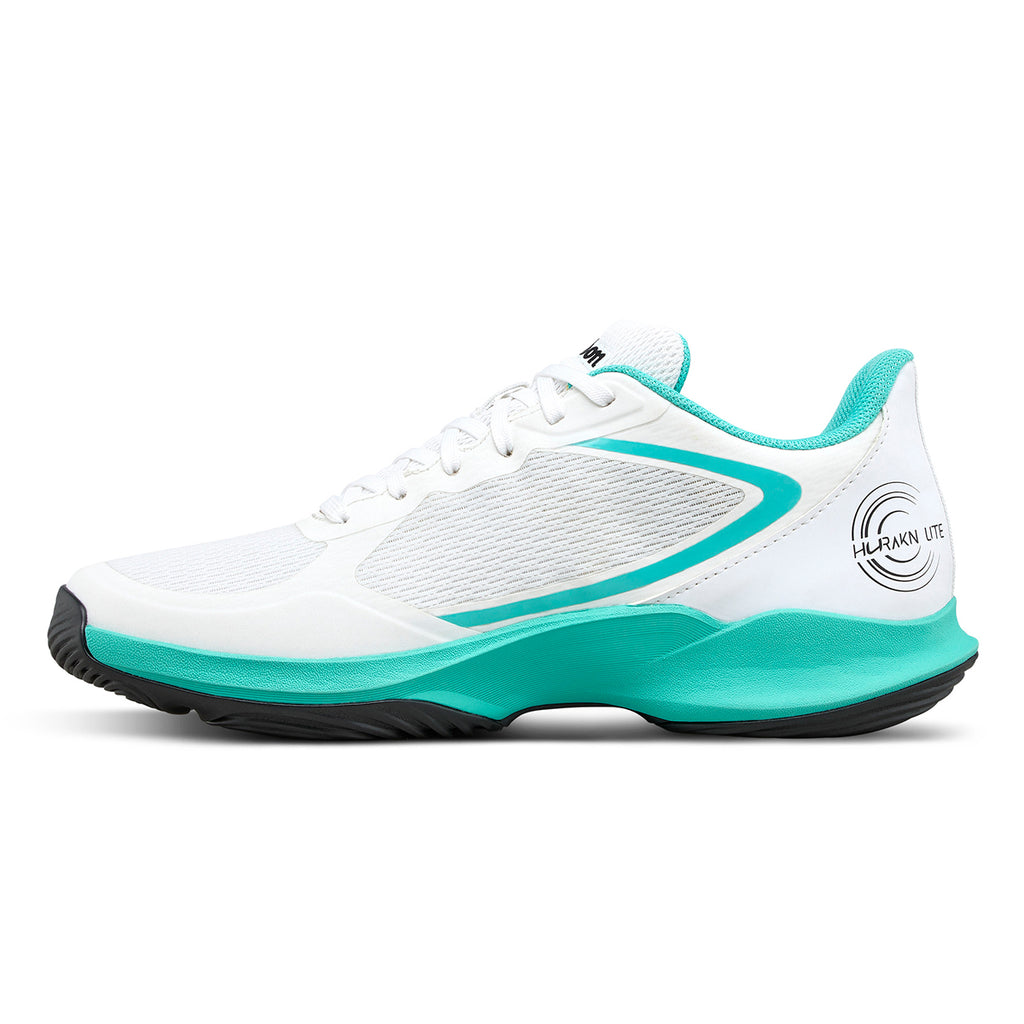 Wilson Women's Hurakn Lite Padel Shoes White/Turquoise