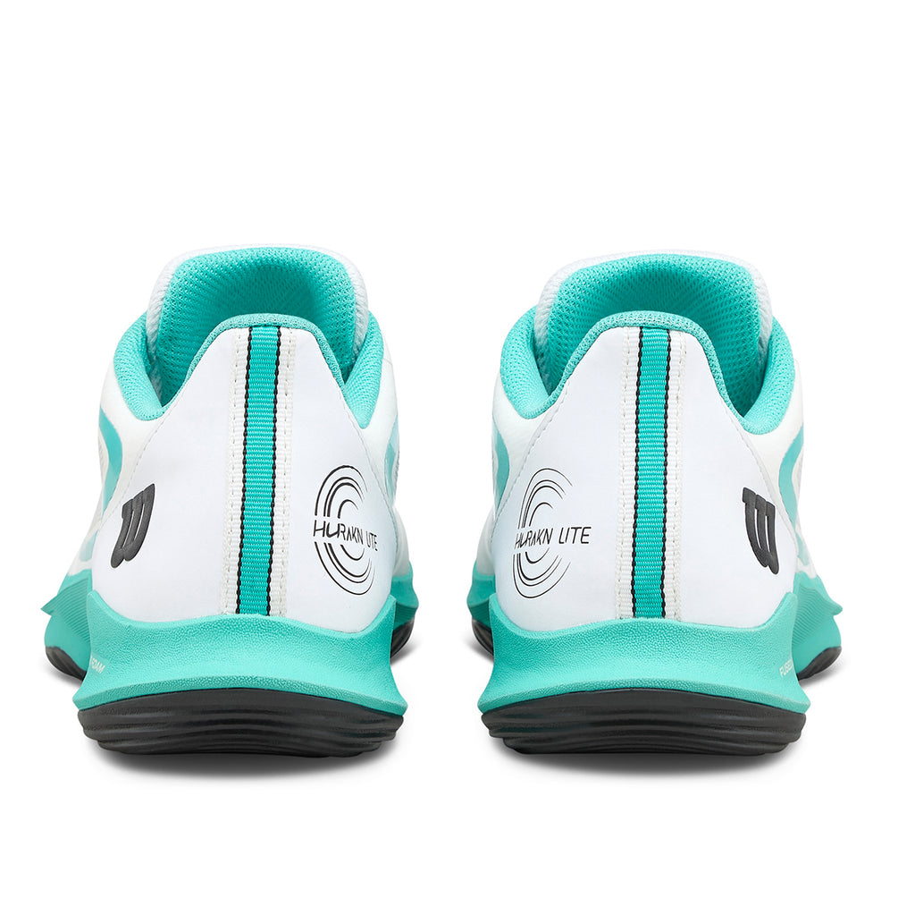 Wilson Women's Hurakn Lite Padel Shoes White/Turquoise