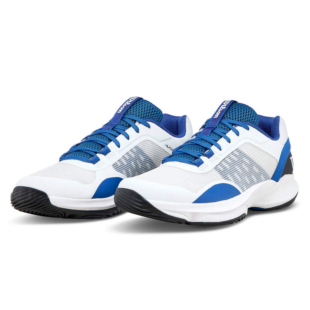 Wilson Men's Hurakn Pro V2 Padel Shoes White Deja Vu Blue