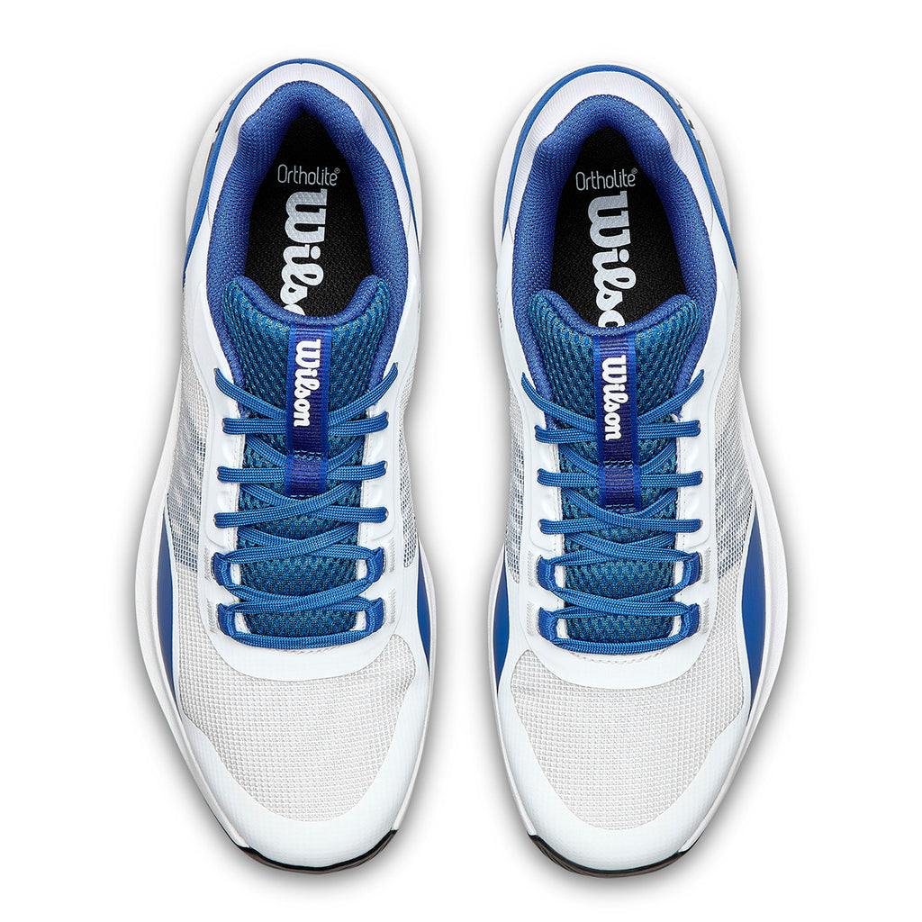 Wilson Men's Hurakn Pro V2 Padel Shoes White Deja Vu Blue