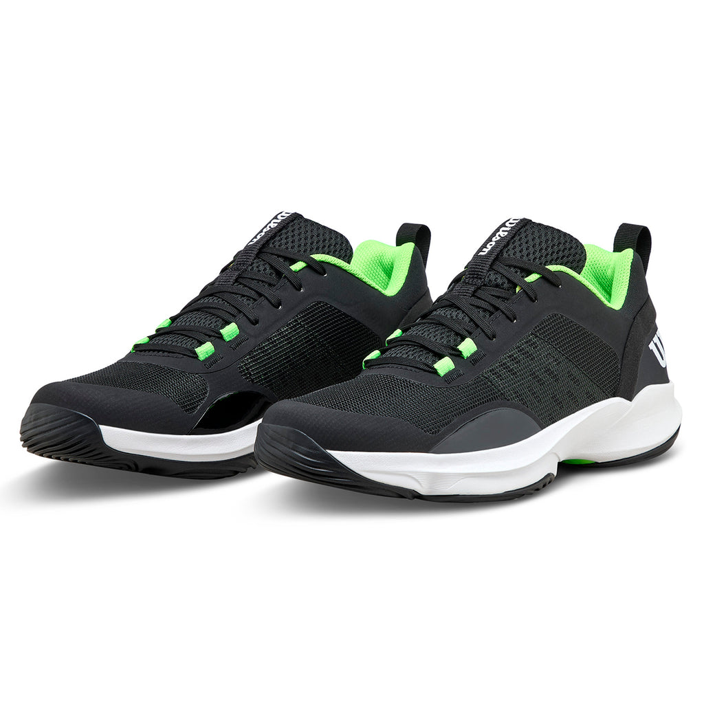 Wilson Men's Hurakn Pro V2 Padel Shoes Black/White/Green
