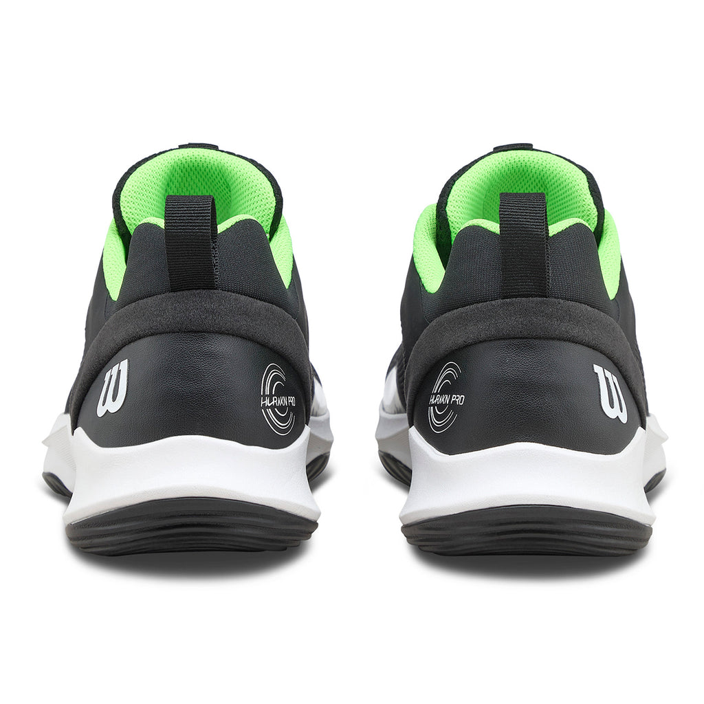 Wilson Men's Hurakn Pro V2 Padel Shoes Black/White/Green