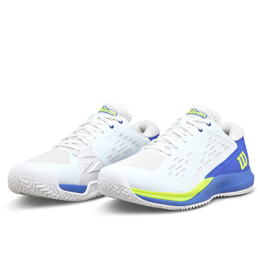 Wilson Men's Rush Pro Ace Tennis Shoe White Amparo Blue