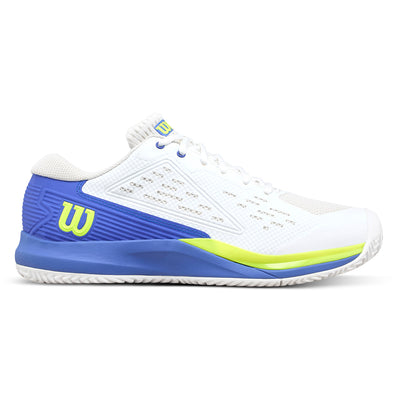 Wilson Men's Rush Pro Ace Tennis Shoe White Amparo Blue
