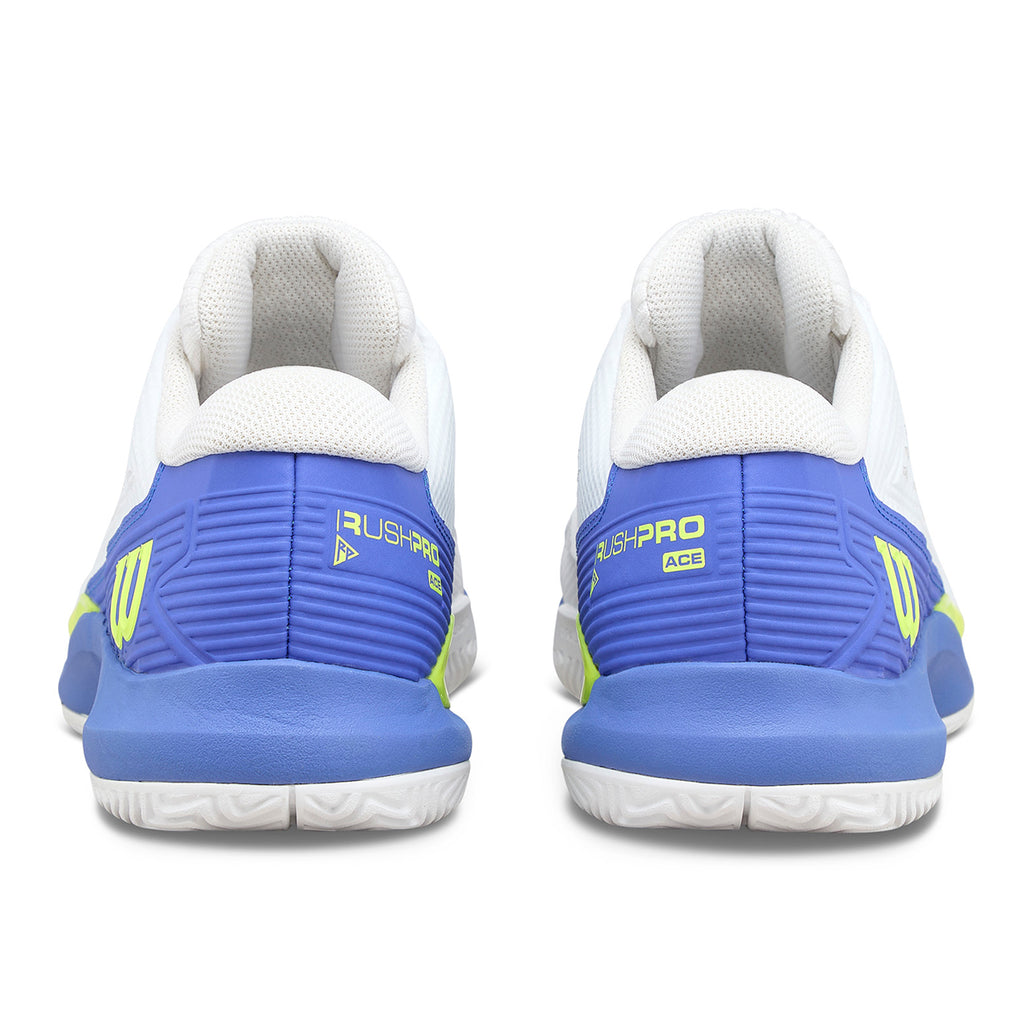 Wilson Men's Rush Pro Ace Tennis Shoe White Amparo Blue