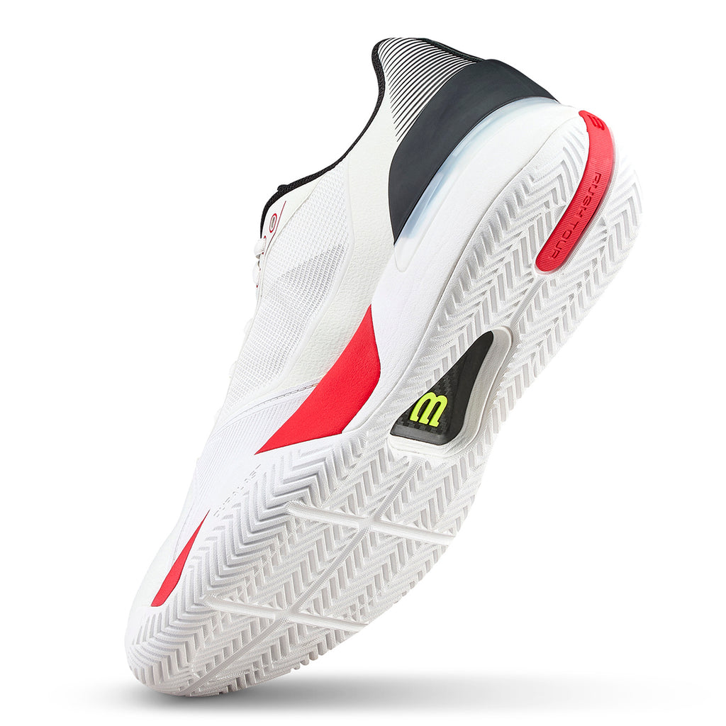 Wilson Men's Rush Tour 5 Tennis Shoes White/Black/Infrared