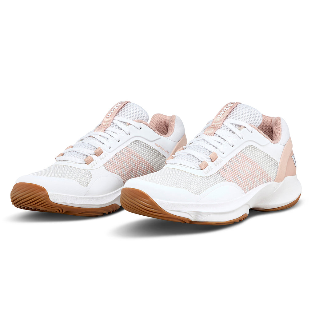 Wilson Women's Hurakn Pro V2 Padel Shoes White Cameo Rose