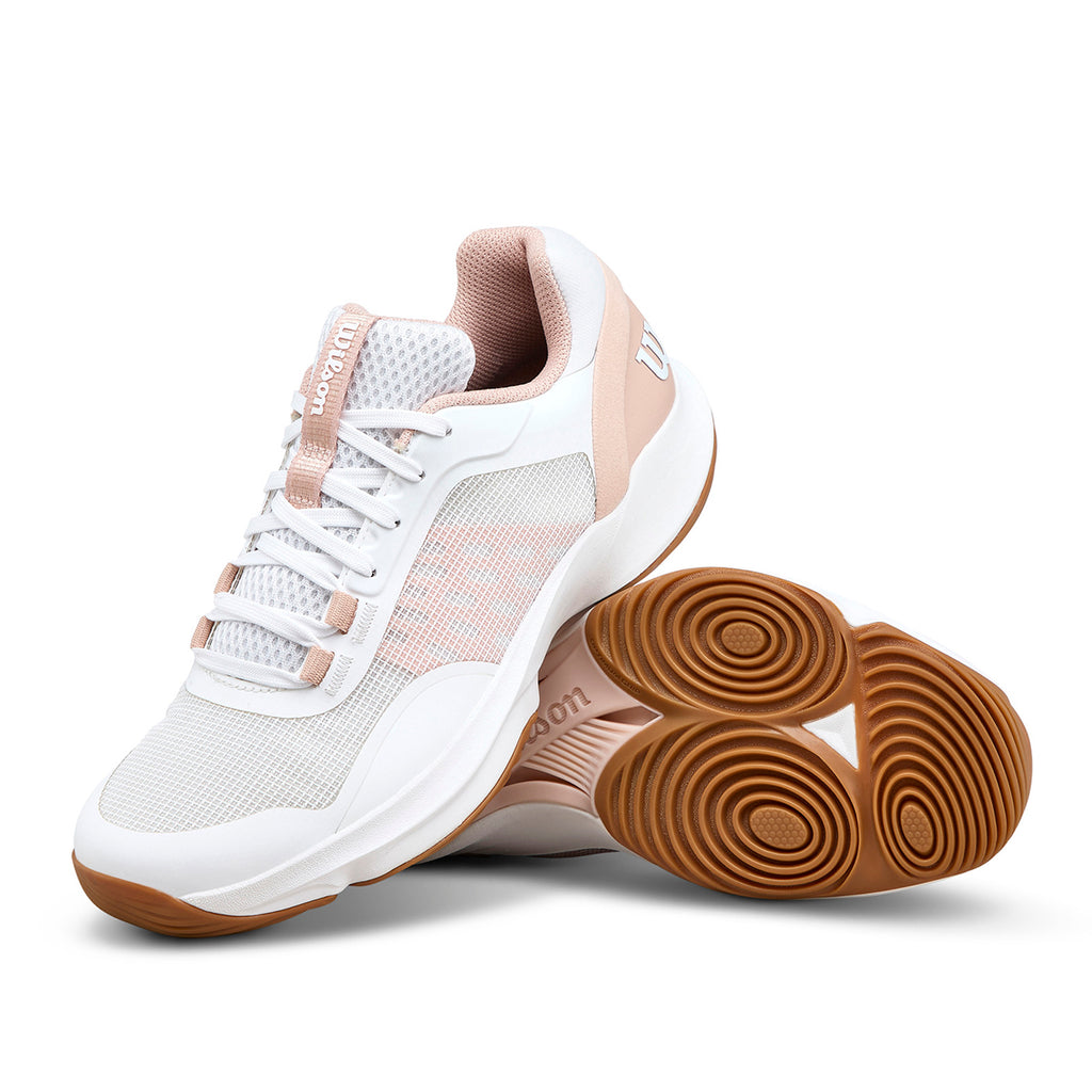Wilson Women's Hurakn Pro V2 Padel Shoes White Cameo Rose