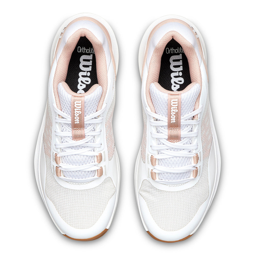Wilson Women's Hurakn Pro V2 Padel Shoes White Cameo Rose