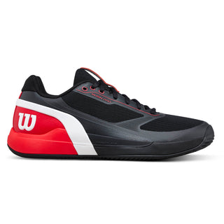 Wilson Men's Rush Pro 5 Padel Shoes Black Infrared
