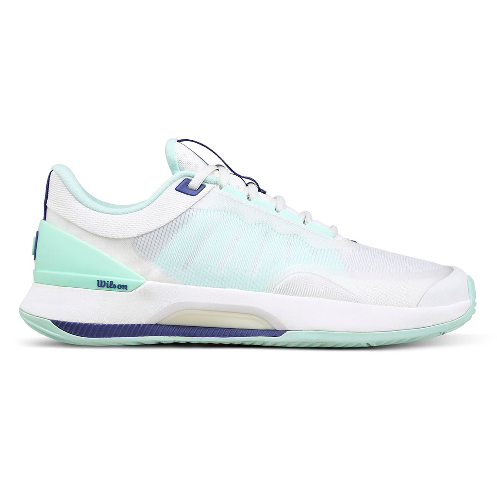 Wilson Women's Intrigue Tour Padel Shoes White Bay Skipper Blue