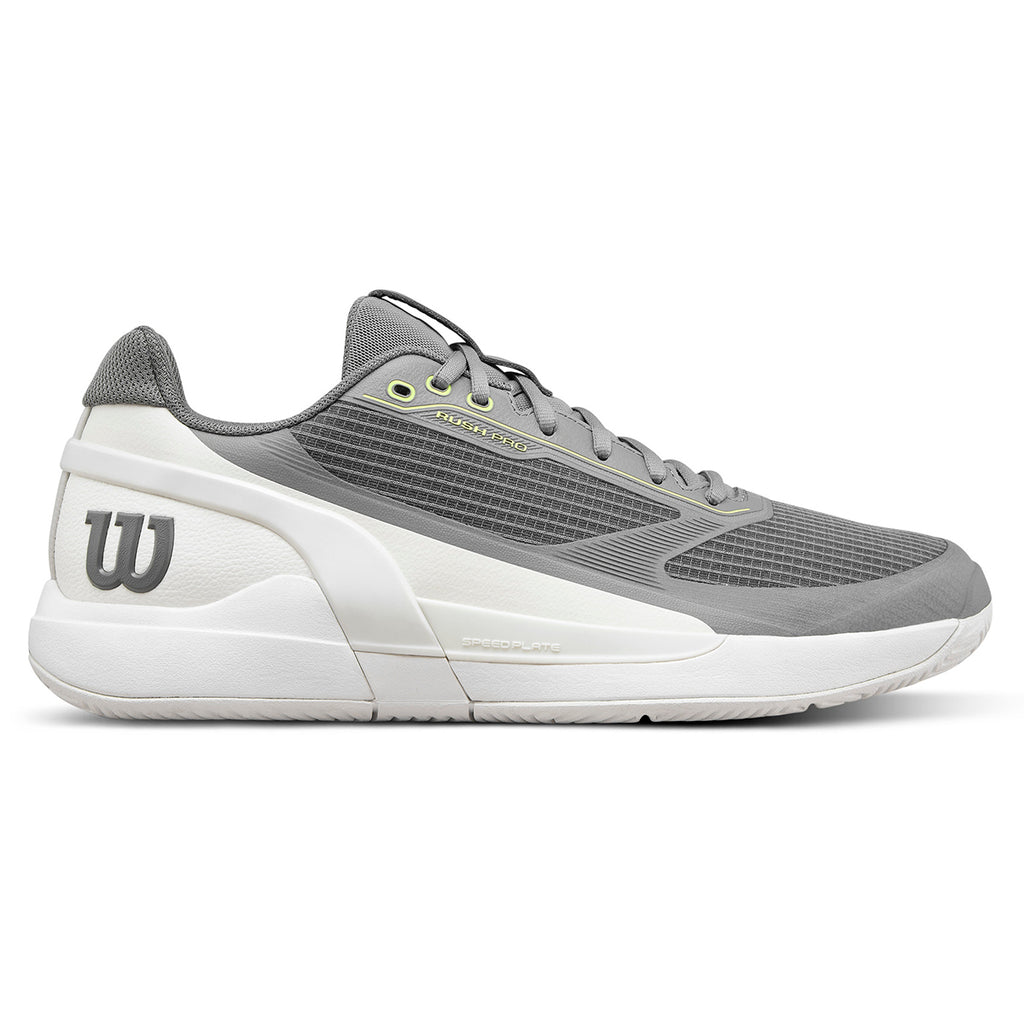Wilson Men's Rush Pro 5 Tennis Shoes Titanium Snow White
