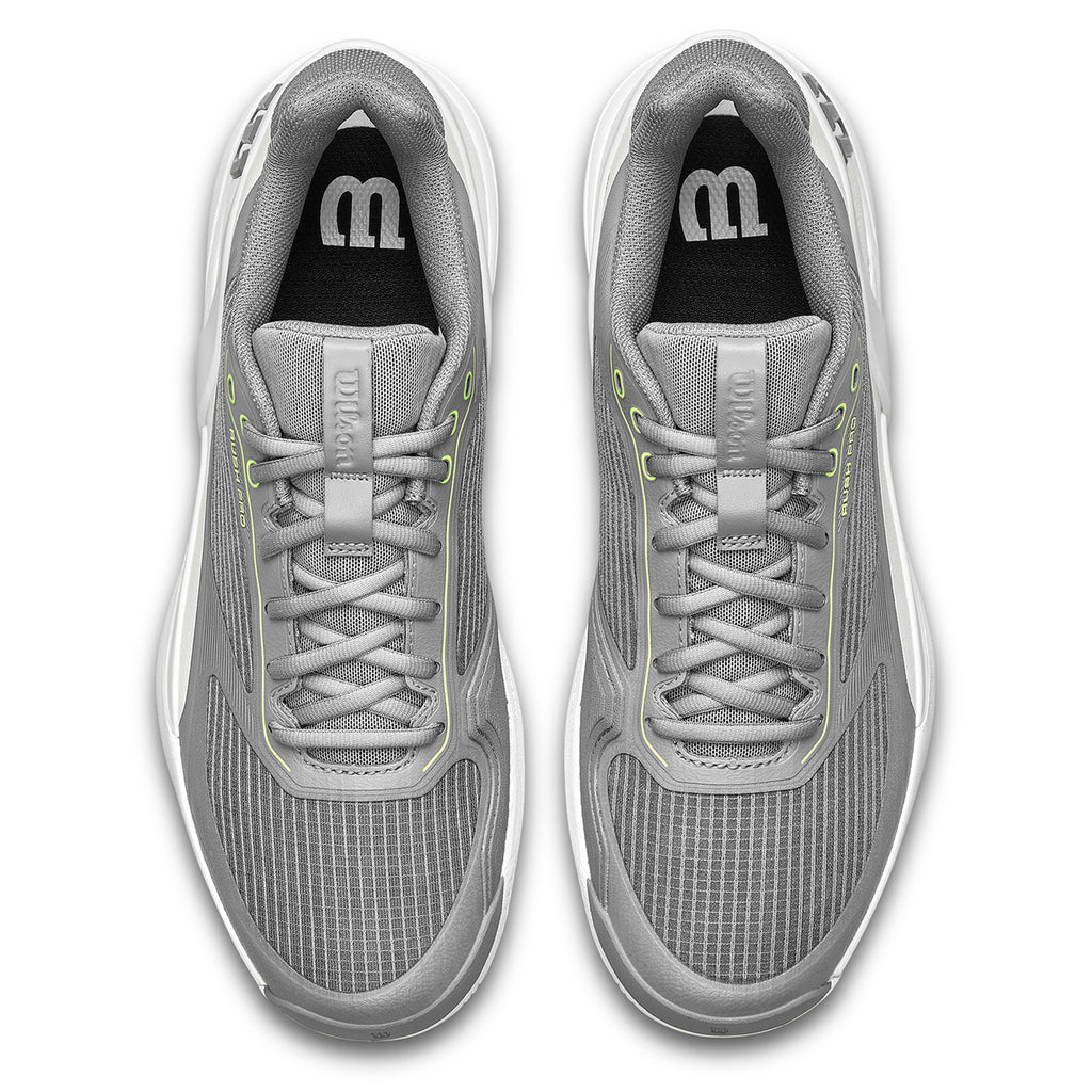 Wilson Men's Rush Pro 5 Tennis Shoes Titanium Snow White