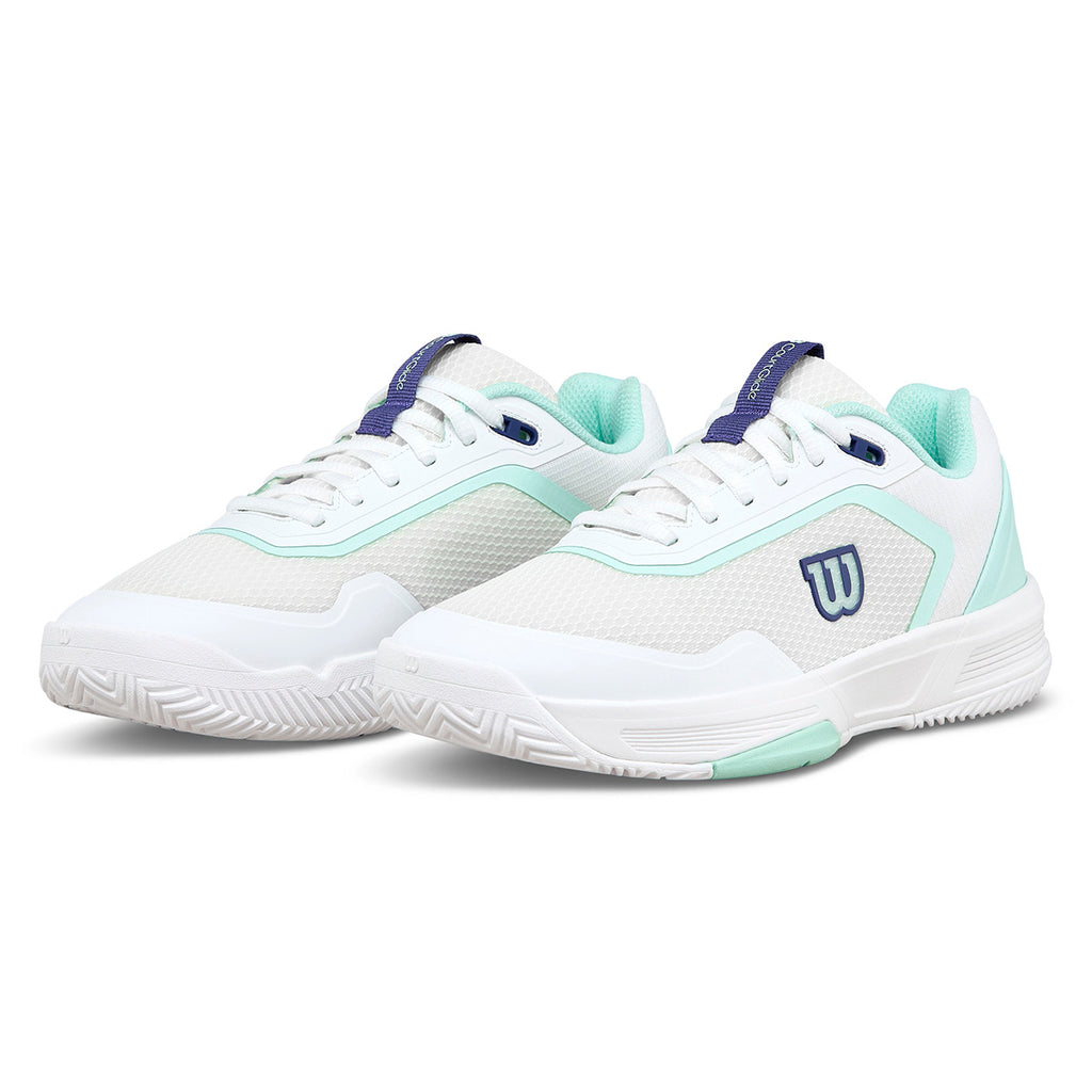 Wilson Women's Courtglide Tennis Shoes White Bay Skipper Blue