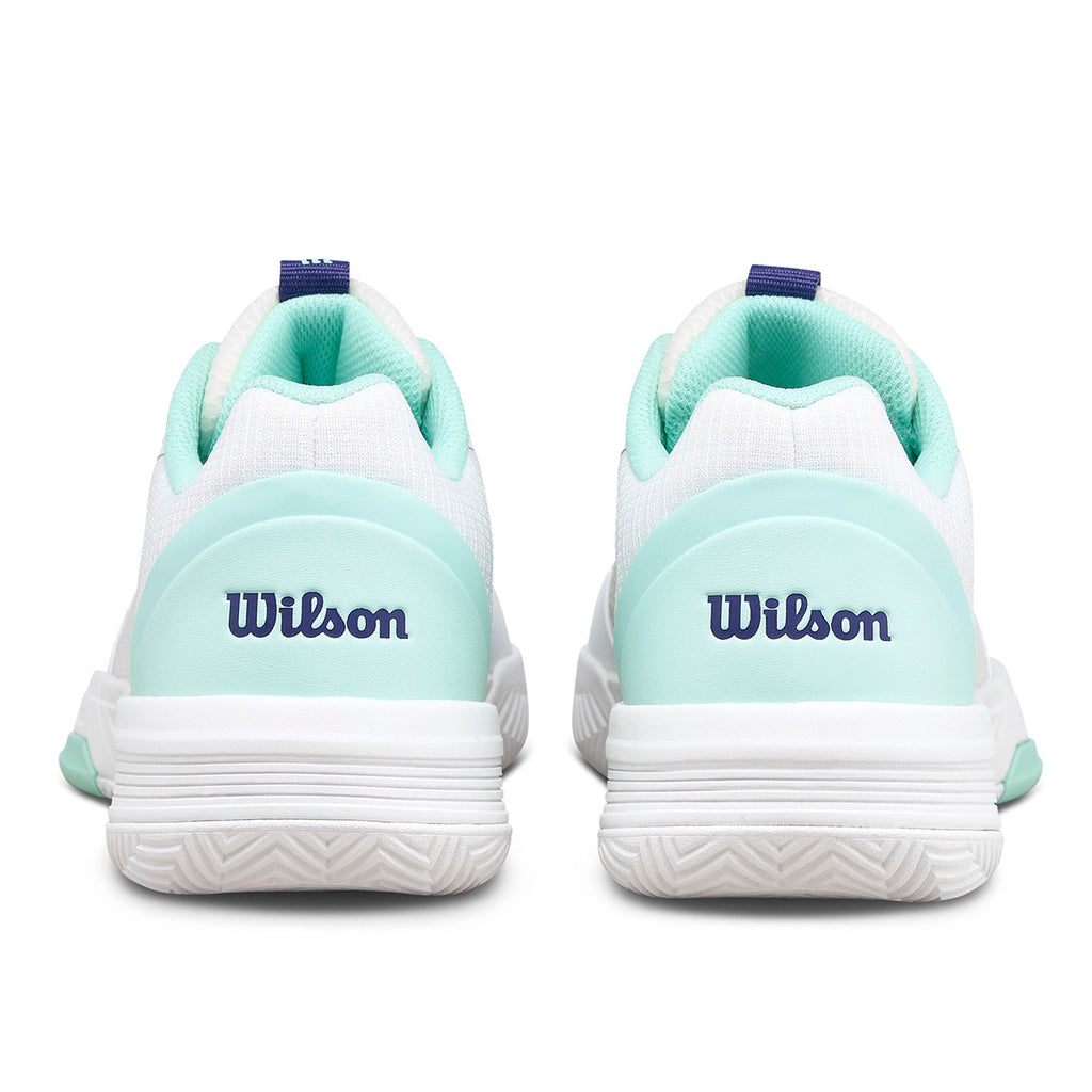 Wilson Women's Courtglide Tennis Shoes White Bay Skipper Blue