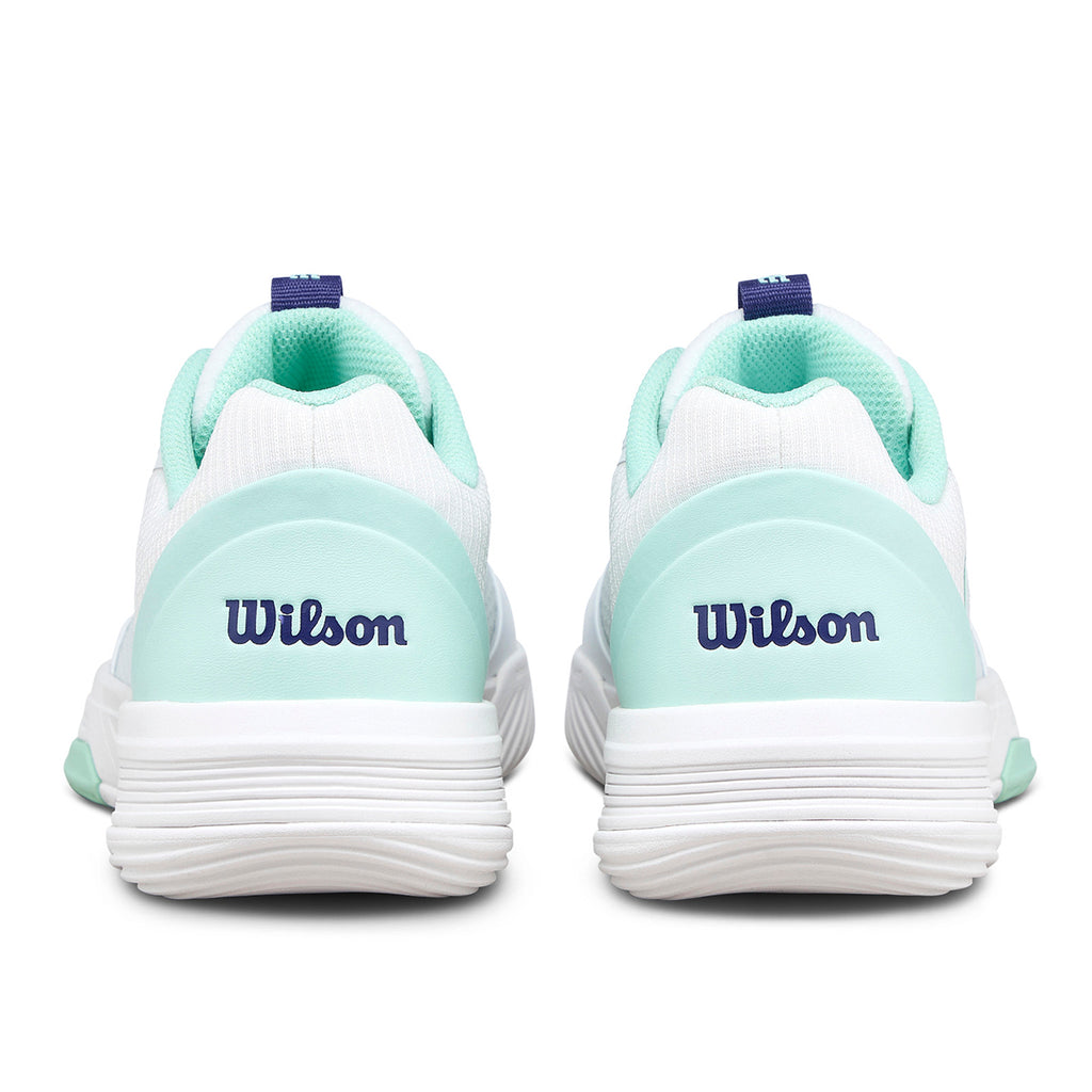 Wilson Women's Courtglide Padel Shoes White Skipper Blue