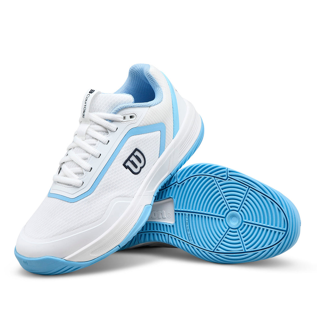 Wilson Women's Courtglide Padel Shoes White Airy Blue