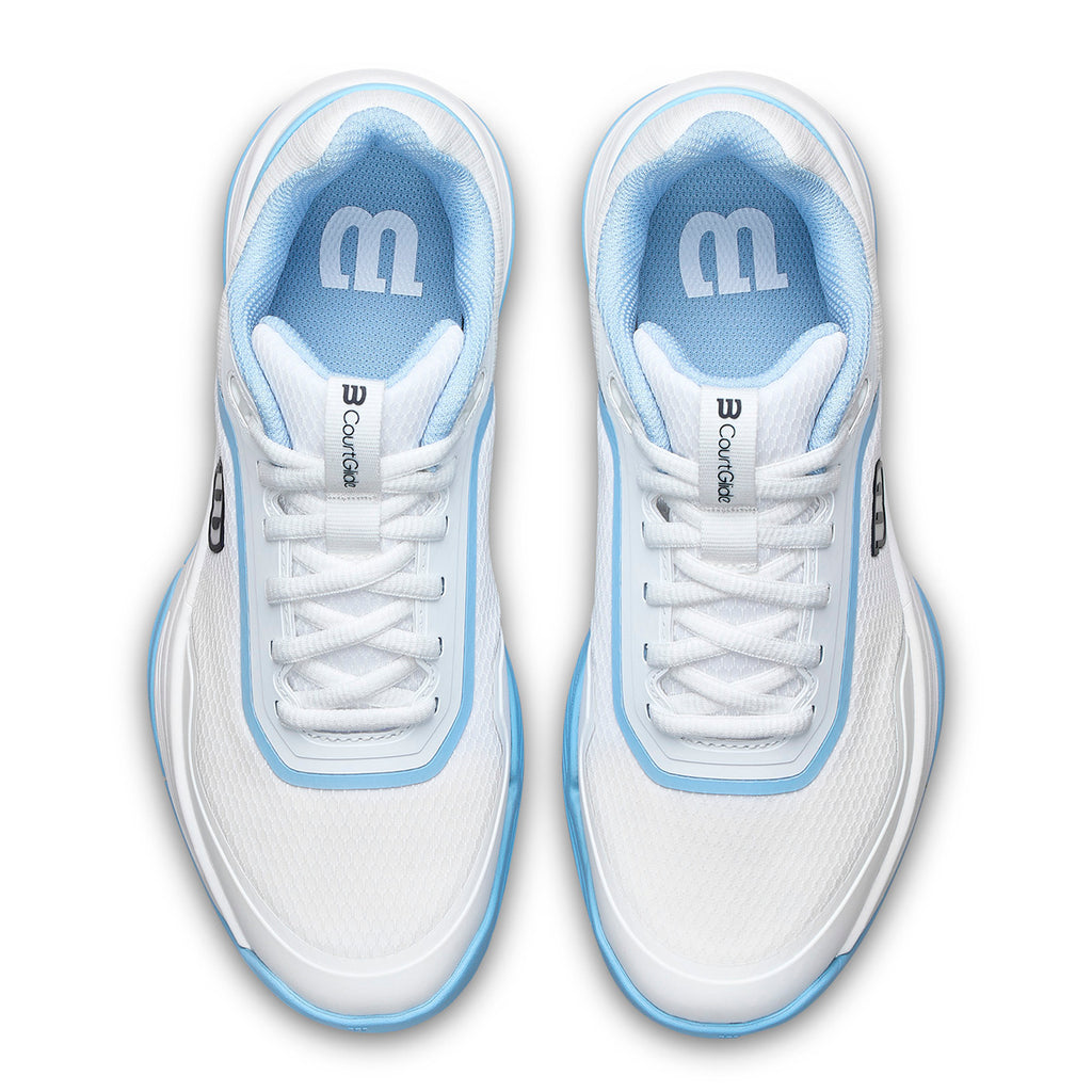 Wilson Women's Courtglide Padel Shoes White Airy Blue
